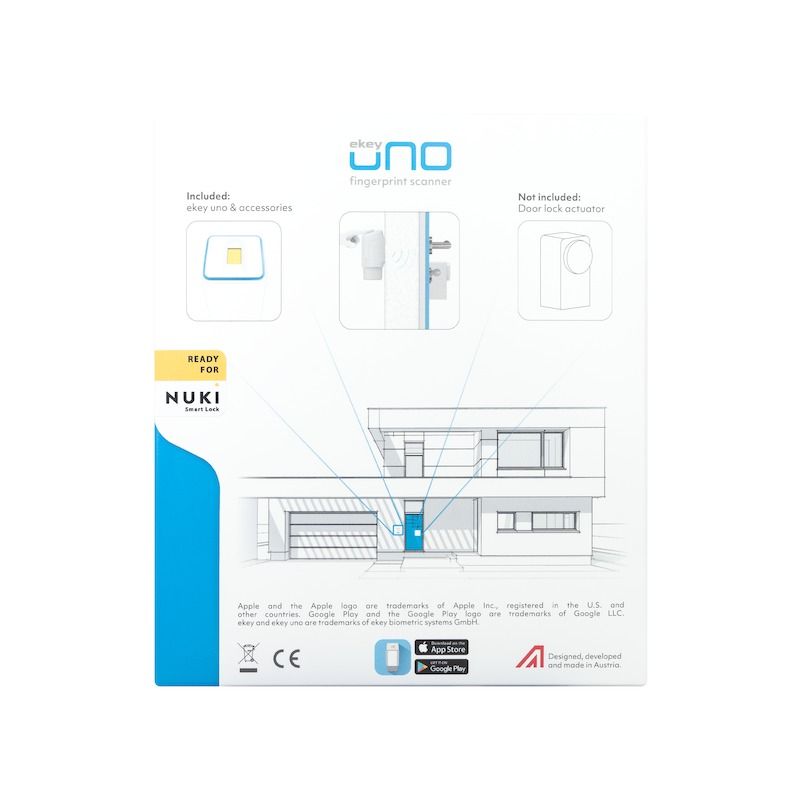 ekey uno Fingerprint mit Funk für Nuki Smart Lock
