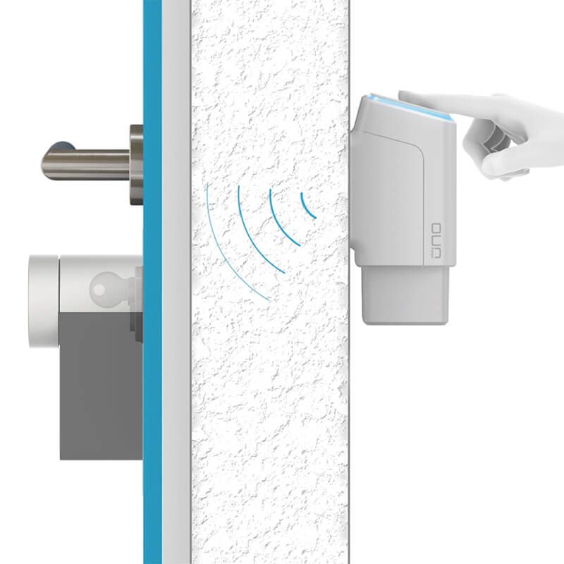 ekey uno Fingerprint Weiß mit Akku und Funk inkl. Nuki Combo 3.0 Weiß