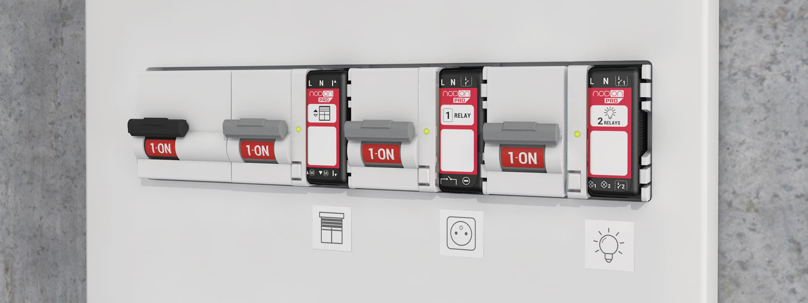 NodOn DIN Rail Box für Zigbee- oder EnOcean-Module