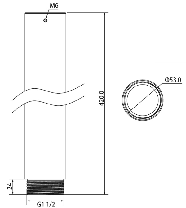 lunaIP ZU1445 Deckenhalterverlängerung