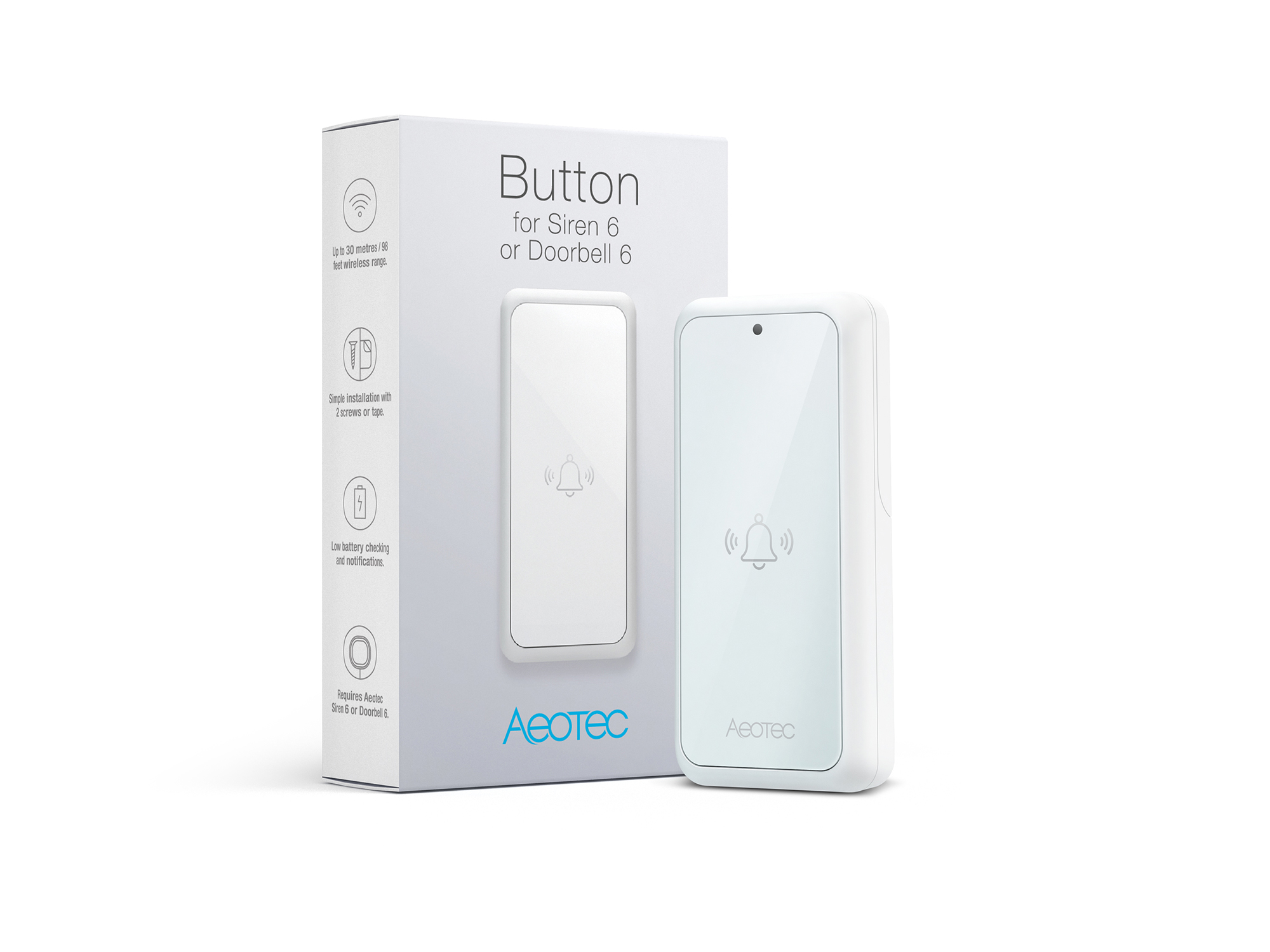 Aeotec Button für Siren 6 oder Doorbell 6