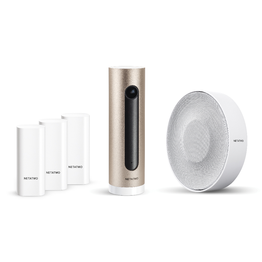 Netatmo Smarte Innenkamera + Smarte Tür- und Fenstersensoren + Smarte Innen-Sirene Bundle