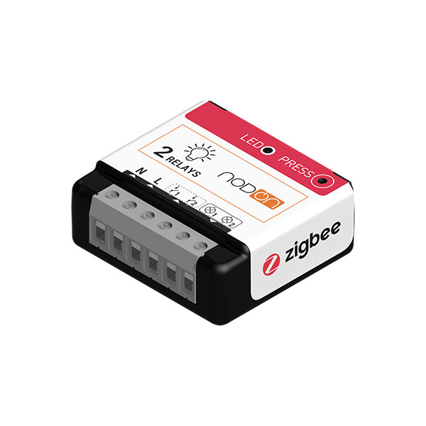 NodOn 2 Kanal Schaltmodul Licht AN/AUS Zigbee
