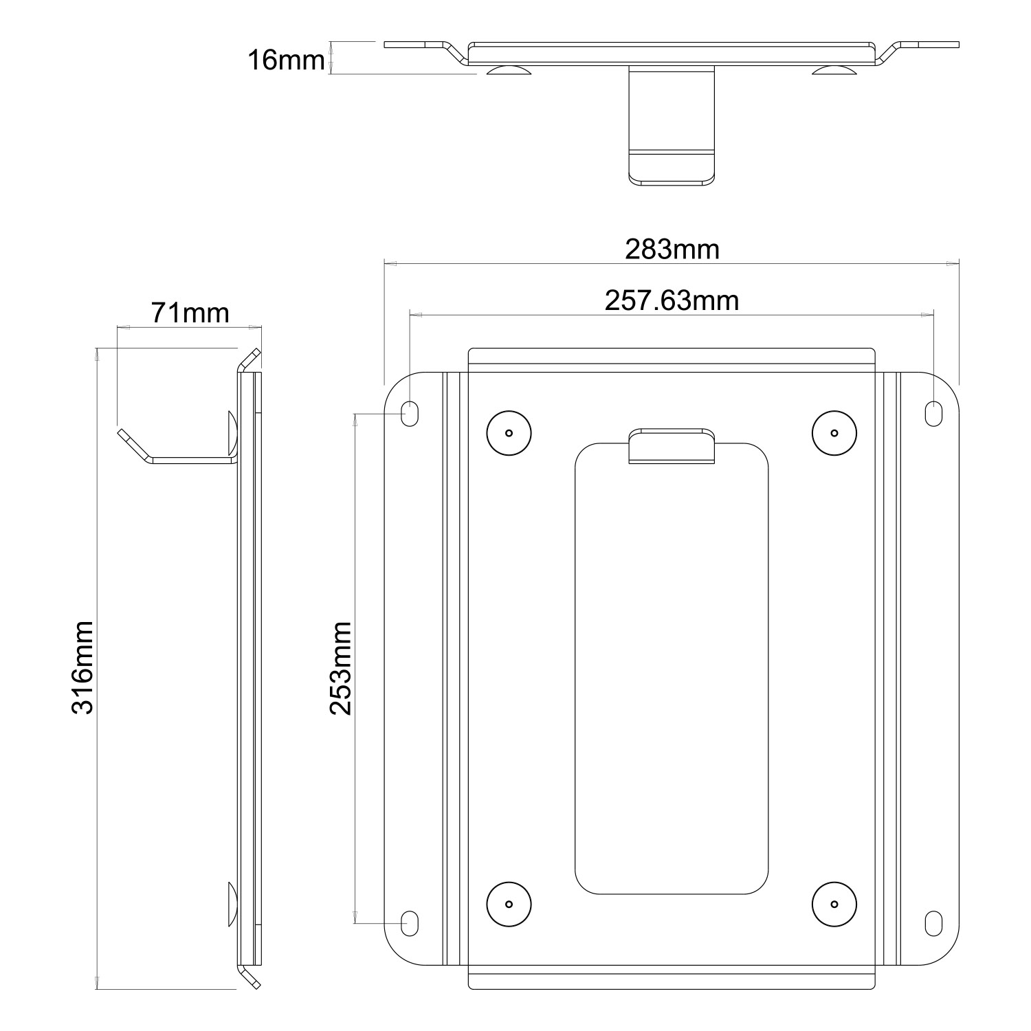 Flexson Wandhalterung für Sonos Sub