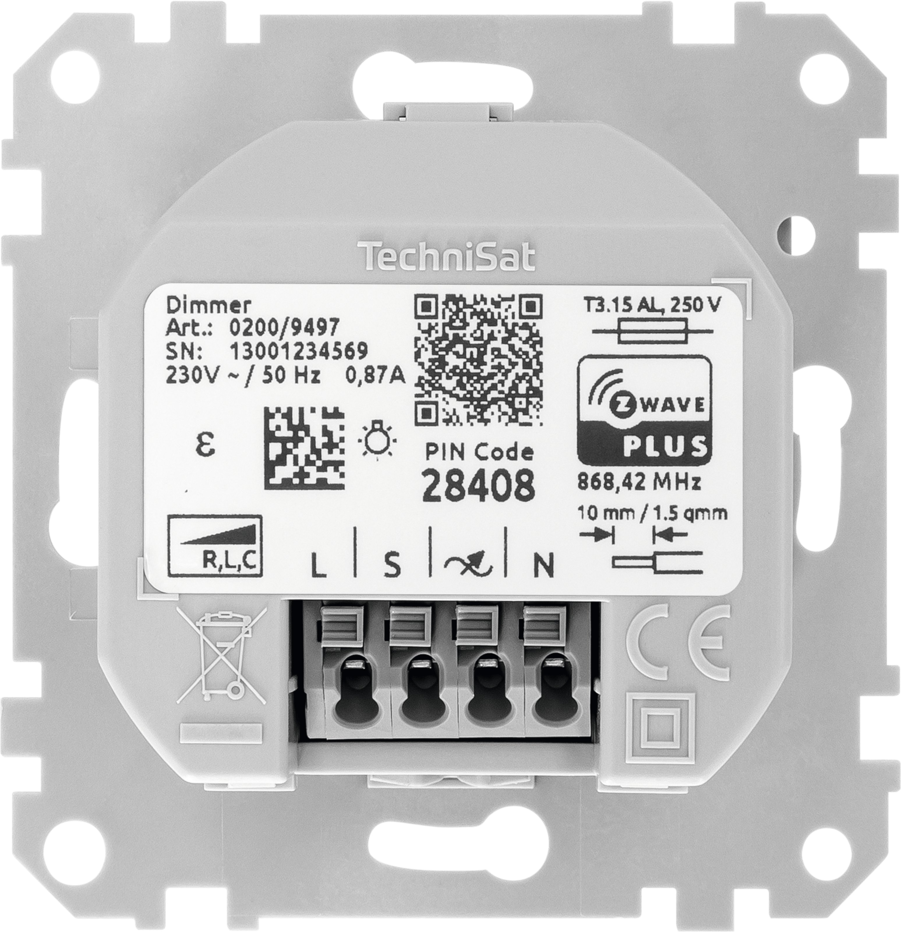 TechniSat Dimmer-Einsatz, Merten