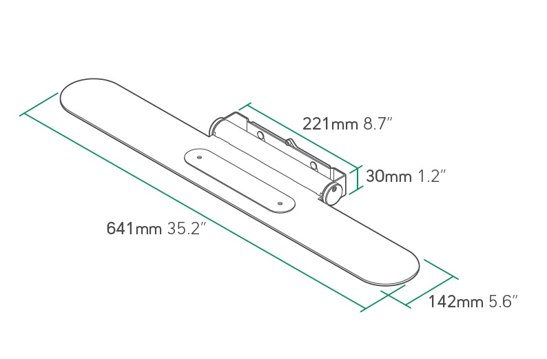 Flexson verstellbare Wandhalterung für Sonos BEAM
