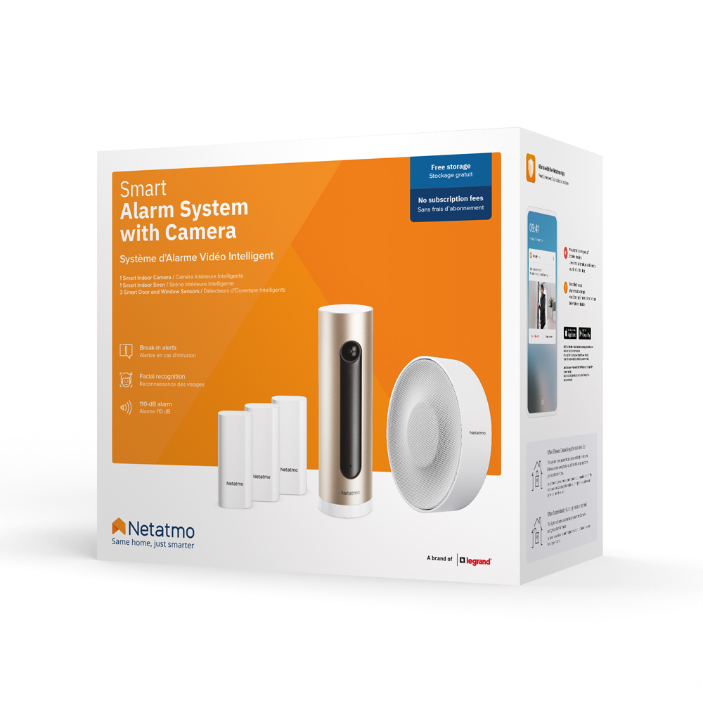Netatmo Smarte Innenkamera + Smarte Tür- und Fenstersensoren + Smarte Innen-Sirene Bundle