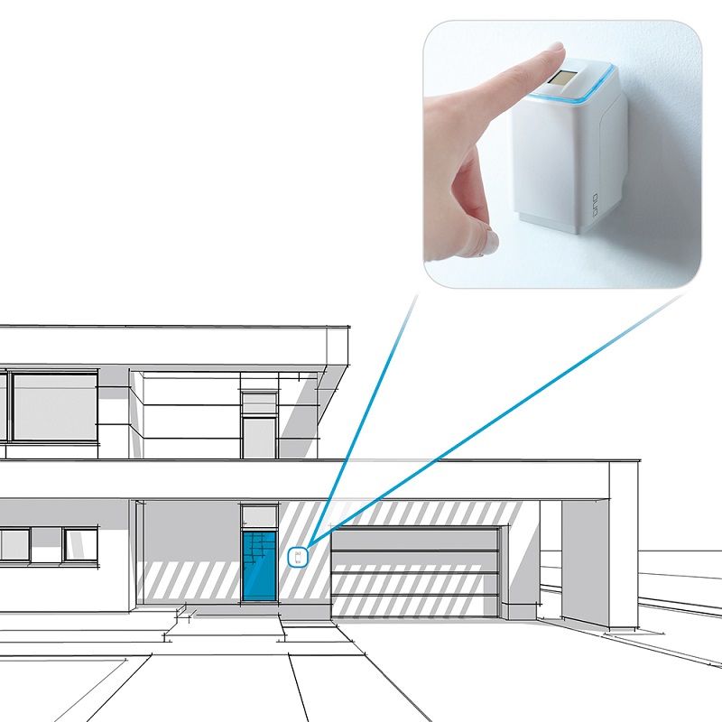 ekey uno Fingerprint Weiß mit Funk inkl. Nuki Smart Lock 3.0 Weiß
