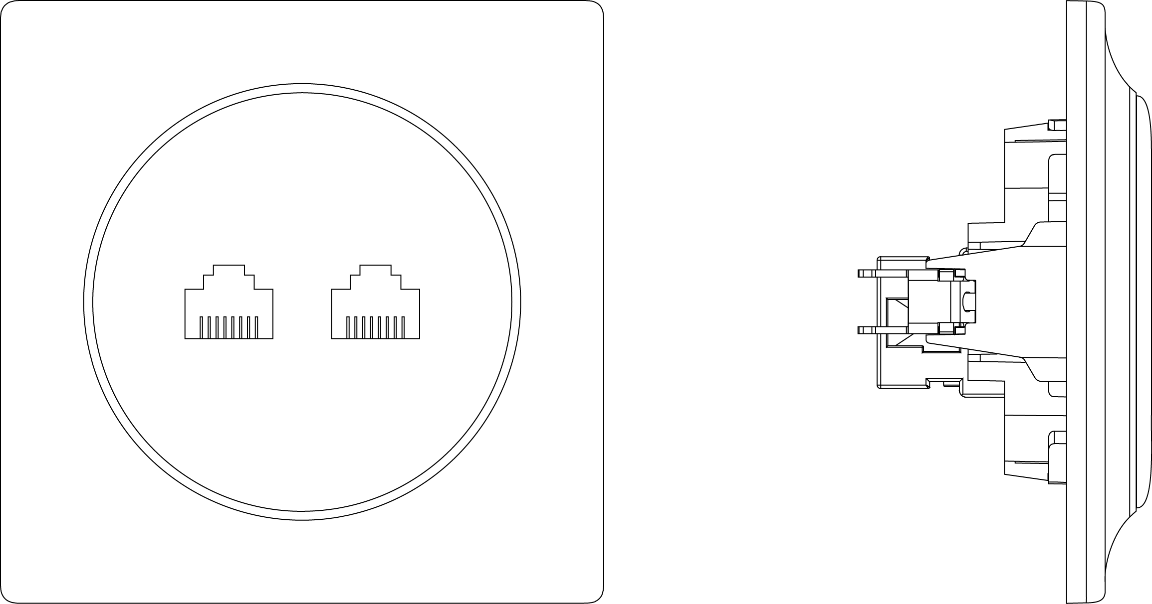 FIBARO Walli N Ethernet Outlet