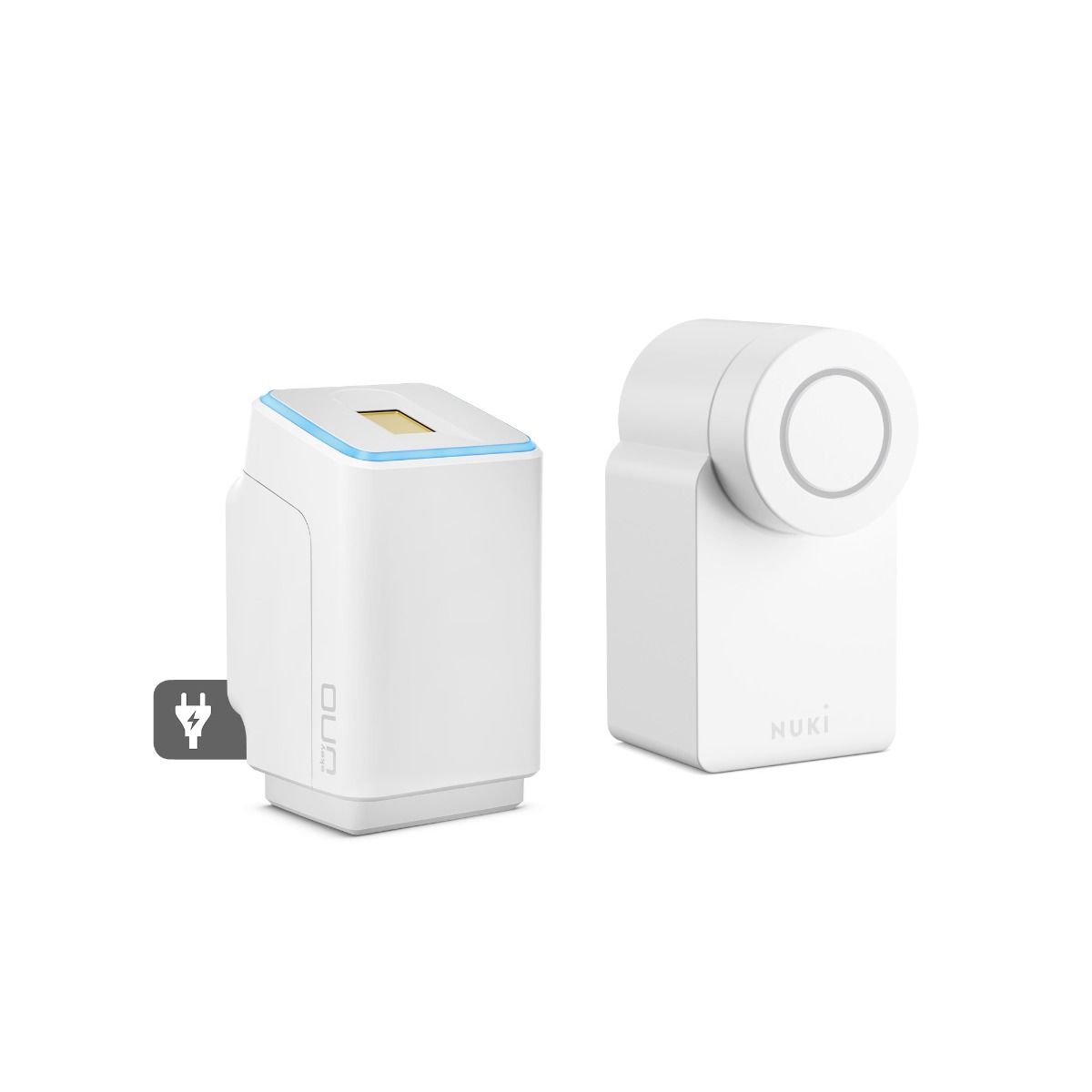 ekey uno Fingerprint Weiß mit Funk inkl. Nuki Smart Lock 3.0 Weiß
