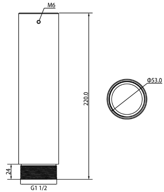 lunaIP ZU1444 Deckenhalterverlängerung